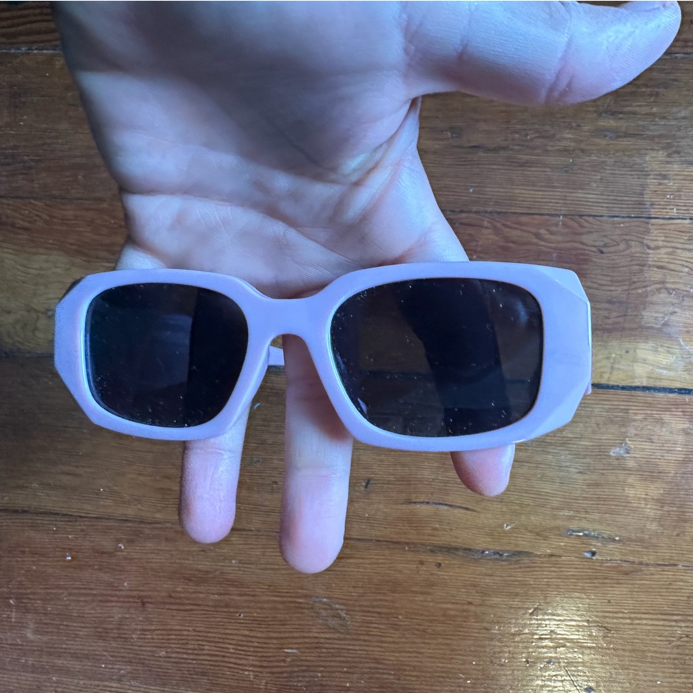 Pink Square Sunglasses - Picture 2 of 3